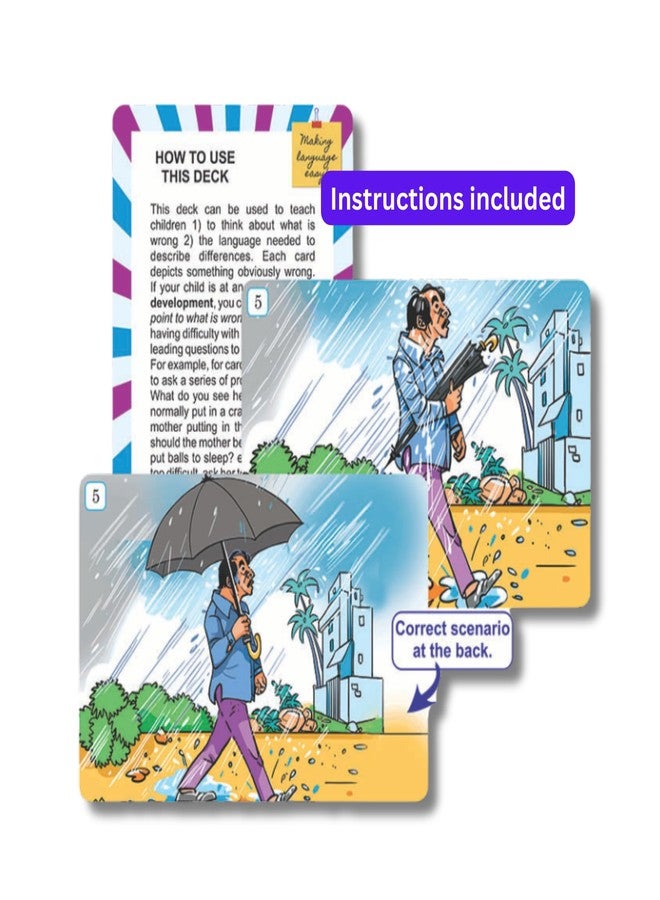 Brainy Bug Resources Verbal Reasoning - Advanced and Complex Language | Answer 'Why' and Explain 'What's Wrong' Flashcards | Special Needs and English as a Second Language - Image 3